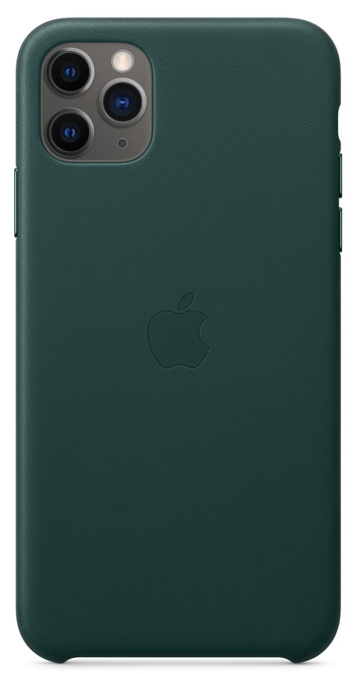 Чехол Leather Case для iPhone 11 Pro Max зеленый в Тюмени